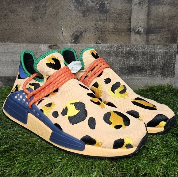 ADIDAS X PHARRELL WILLIAMS HU NMD ANIMAL PRINT Pulse Amber HP3221 - Picture 3 of 12